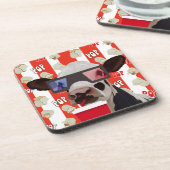 おもしろい映画ナイトレトロ牛 コースター (左側)