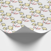 おもしろい映画ポップコーンパターンラッピング紙 ラッピングペーパー (角)