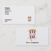 おもしろい映画館ポップコーンダイナーレストラン 名刺 (正面/裏面)