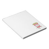 おもしろい映画館ポップコーンin赤い白いバケツ ノートパッド (アングル)