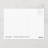 おもしろい映画館ポップコーンin赤い白いバケツ ポストカード (裏面)