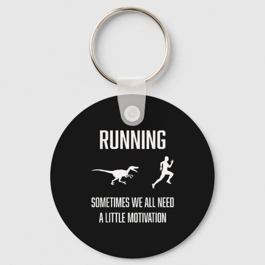 おもしろい時ランニング々我々は少しmotivを必要とする キーホルダー (正面)