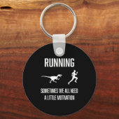 おもしろい時ランニング々我々は少しmotivを必要とする キーホルダー (正面)