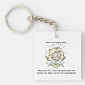 おもしろい時法廷記者の攻撃 キーホルダー (正面)