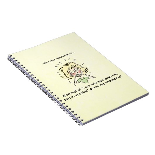 おもしろい時法廷記者の攻撃 ノートブック (右側)