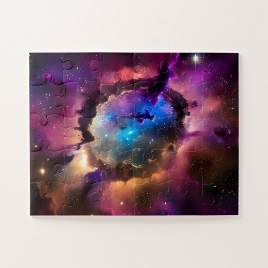 おもしろい景観の宇宙外宇宙星雲 ジグソーパズル (横)