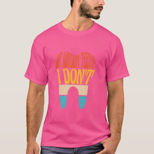 おもしろい智歯の抽出の回復Widsom Teet Tシャツ (正面)