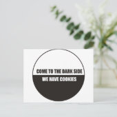 おもしろい暗い来側にクッキーがある ポストカード (スタンド正面)