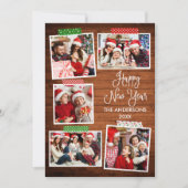 おもしろい書ハッピーニューイヤー木工芸品テープ シーズンカード (正面)