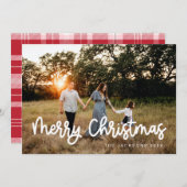 おもしろい書メリークリスマスデザイン シーズンカード (正面/裏面)