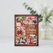 おもしろい書木目楽クリスマスクラフトテープ ポストカード (スタンド正面)