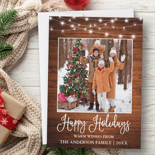 おもしろい書素朴木灯写真 シーズンカード