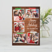 おもしろい書道ウッドハッピーホリデークラフトテープ シーズンカード (スタンド正面)