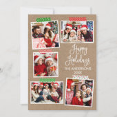 おもしろい書道クラフトハッピーホリデイズクラフトテープ シーズンカード (正面)