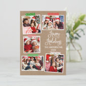 おもしろい書道クラフトハッピーホリデイズクラフトテープ シーズンカード (スタンド正面)