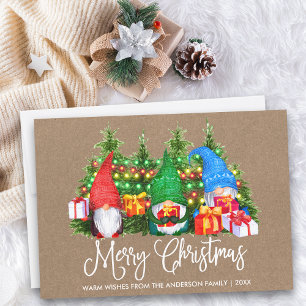おもしろい書道クラフトメリークリスマス格言 シーズンカード