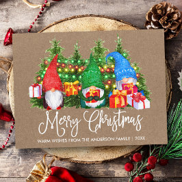 おもしろい書道クラフトメリークリスマス格言 ポストカード