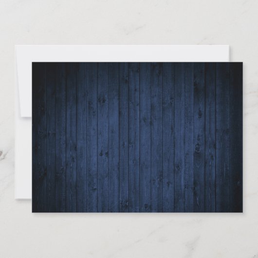 おもしろい書道クリスマスブルーウッド3写真 シーズンカード (裏面)