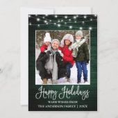 おもしろい書道グリーンウッドライトフォト シーズンカード (正面)