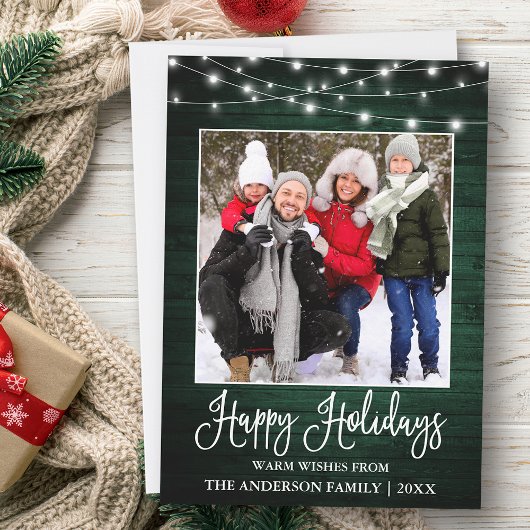 おもしろい書道グリーンウッドライトフォト シーズンカード