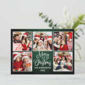 おもしろい書道グリーンウッド5写真クリスマス シーズンカード (スタンド正面)