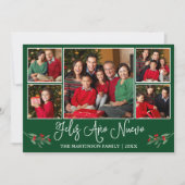 おもしろい書道フェリズAno Nuevoグリーン5写真 シーズンカード (正面)