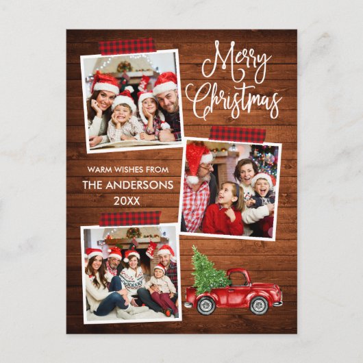 おもしろい書道プライド工芸品テープ木製トラック ポストカード (正面)