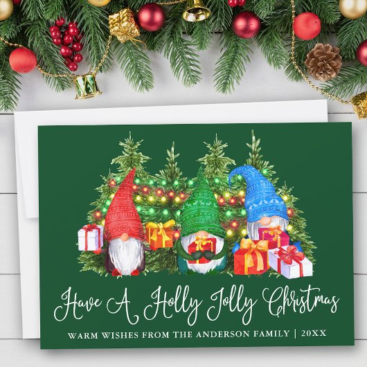 おもしろい書道ホリーすてきクリスマス格言緑 シーズンカード