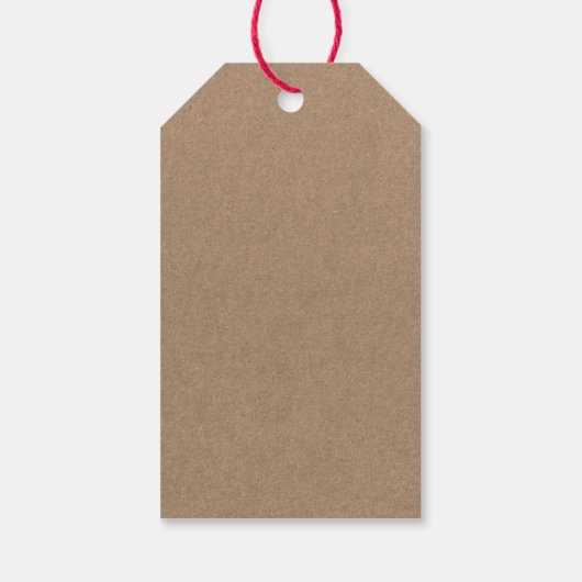 おもしろい書道ヴィンテージトラッククラフトクリスマス ギフトタグ (裏面)