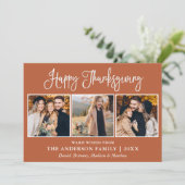 おもしろい書道感謝祭テラコッタ3枚 シーズンカード (スタンド正面)