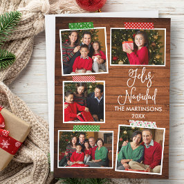 おもしろい書道Wood Feliz Navidadクラフトテープ シーズンカード