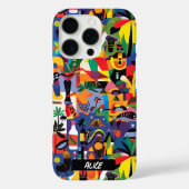 おもしろい最カラフル初の漫画アートドードルカスタム Case-Mate iPhoneケース (裏面)