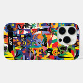 おもしろい最カラフル初の漫画アートドードルカスタム Case-Mate iPhoneケース (裏面 (横))
