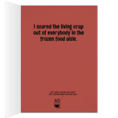 「おもしろい最初の七面鳥を撃った」いいカードを手に入れる (内側 (右))