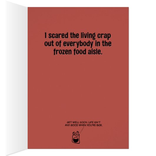 「おもしろい最初の七面鳥を撃った」いいカードを手に入れる (内側 (右))