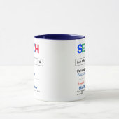 おもしろい最高のオフィスマネージャー マグカップ (中央)