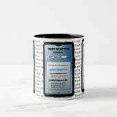 おもしろい最高のカスタムドクターギフト ツートーンマグカップ (中央)