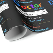 おもしろい最高のカスタムドクターギフト ラッピングペーパー (ロールコーナー)