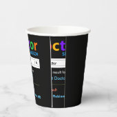 おもしろい最高のカスタムドクターギフト 紙コップ (左)