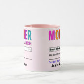 おもしろい最高のカスタムママギフト マグカップ (中央)