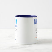 おもしろい最高のカスタムママギフト マグカップ (中央)