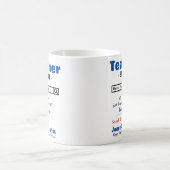 おもしろい最高のカスタム先生MAG コーヒーマグカップ (中央)