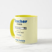 おもしろい最高のカスタム先生MAG マグカップ (正面左)