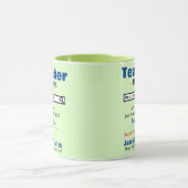 おもしろい最高のカスタム先生MAG マグカップ (中央)