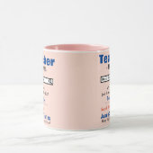 おもしろい最高のカスタム先生MAG マグカップ (中央)