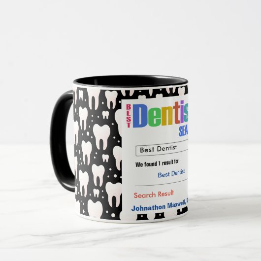 おもしろい最高のカスタム歯医者ギフト マグカップ (正面左)