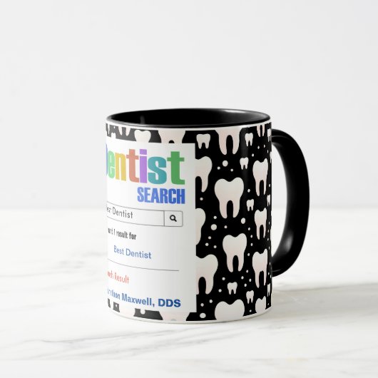 おもしろい最高のカスタム歯医者ギフト マグカップ (正面右)
