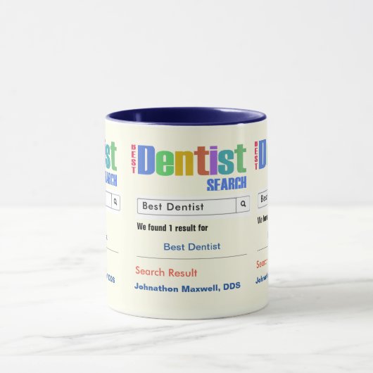 おもしろい最高のカスタム歯医者ギフト マグカップ (中央)