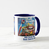 おもしろい最高のカスタム歯医者ギフト マグカップ (正面右)