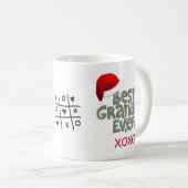 おもしろい最高のグランパエバーサンタハットクリスマスマグ コーヒーマグカップ (正面右)
